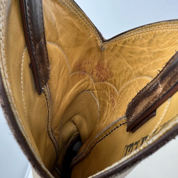 Vintage Woman's Justin Buckskin Cowboy Boots 7 1/2M - Picture 10 of 16